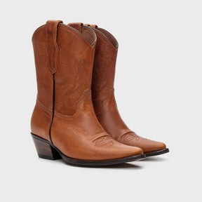 BOTA TEXANA FEMININA MALVI PREMIUM HAVANA