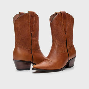 BOTA TEXANA FEMININA MALVI PREMIUM HAVANA