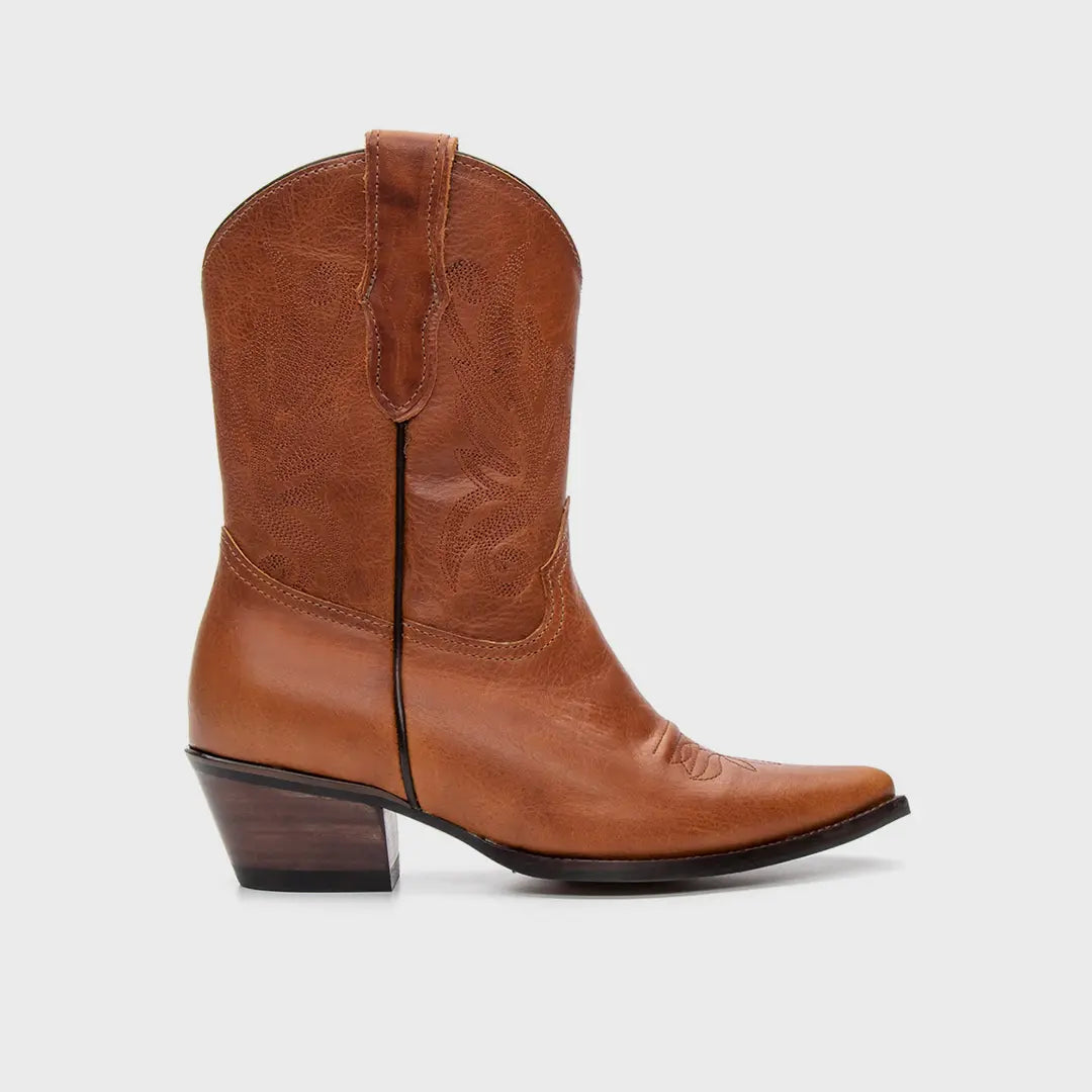 BOTA TEXANA FEMININA MALVI PREMIUM HAVANA